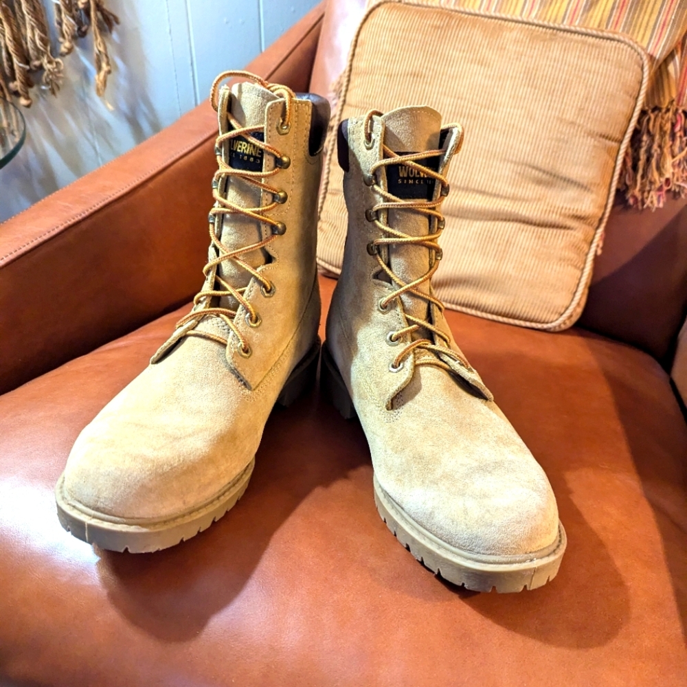 Wolverine Suede Work Boots M7 or W8.5